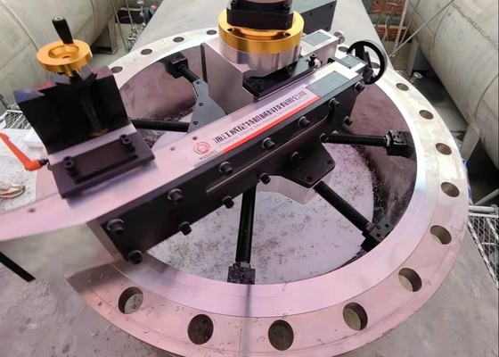 Identifikations-Berg-automatischer Vorschub-Flansch-Einfassungs-Maschine für Windkraftanlage